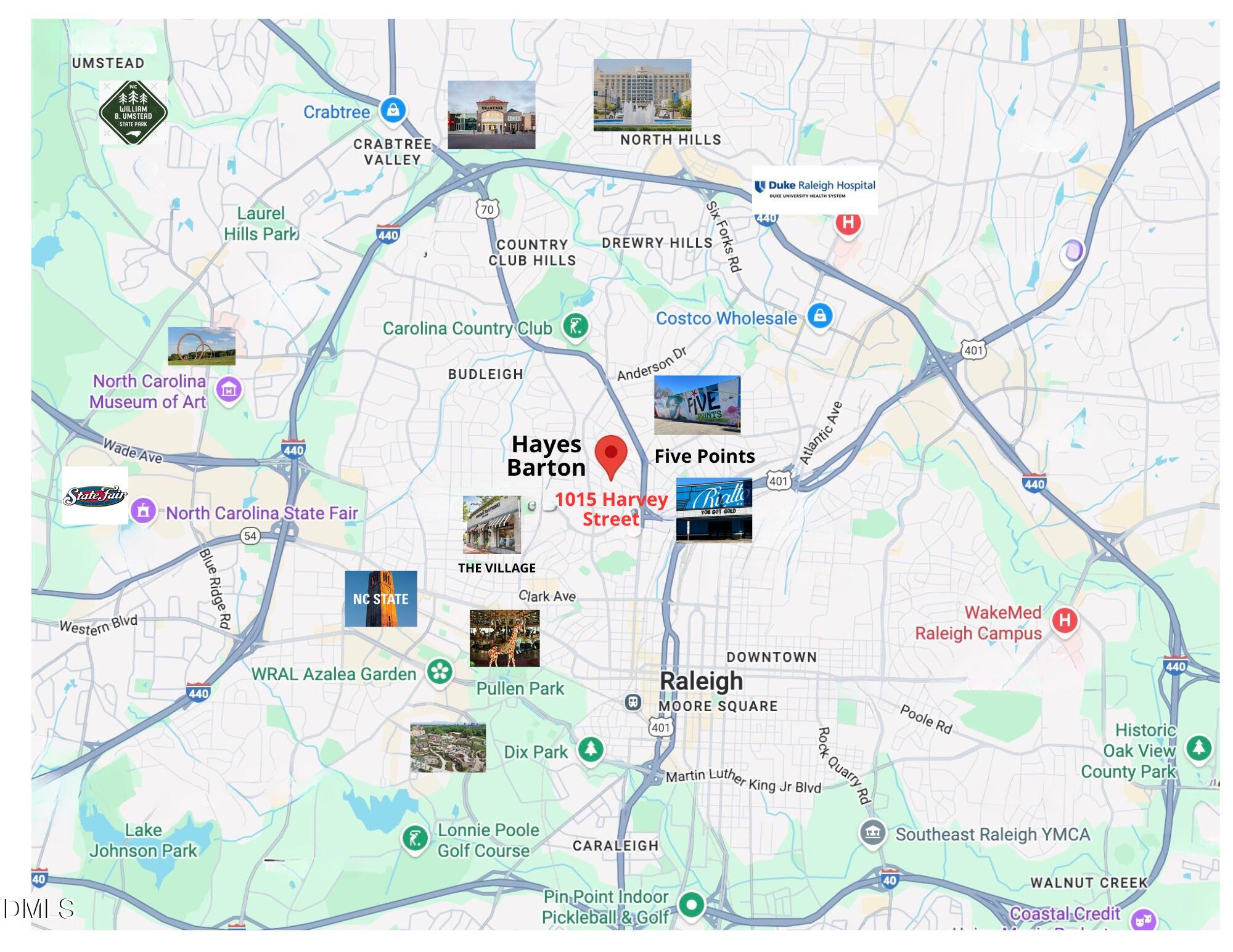 1015 Harvey Street Raleigh, NC 27608 - Photo 92 of 95 a picture of a room with lots of appliances and buildings