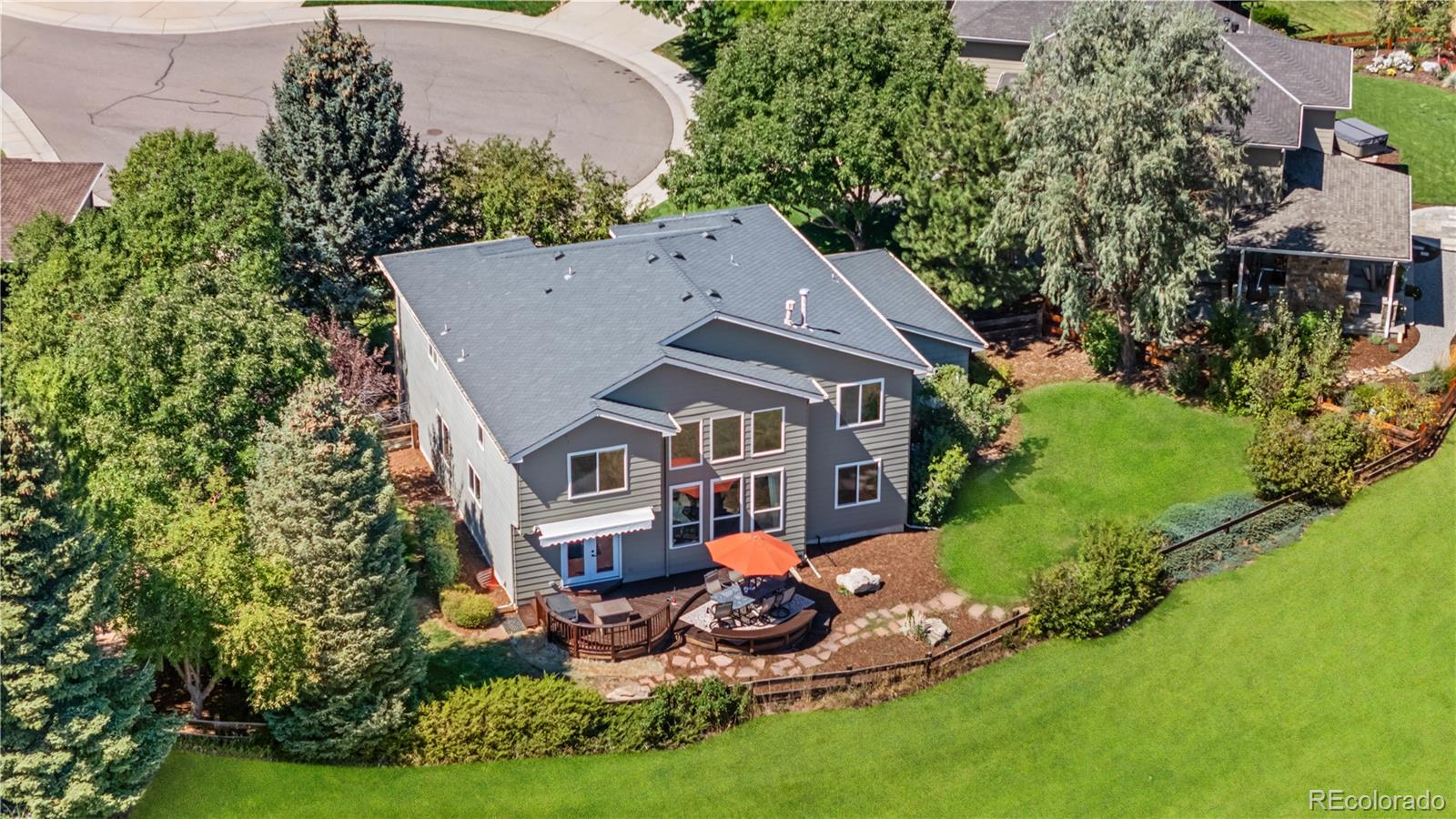 5126 Tuscany Court Highlands Ranch, CO 80130 - Photo 43 of 50 an aerial view of a house