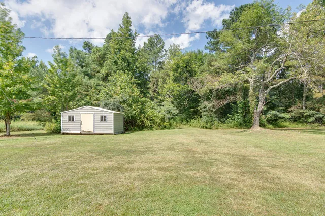 a view of yard with tree s