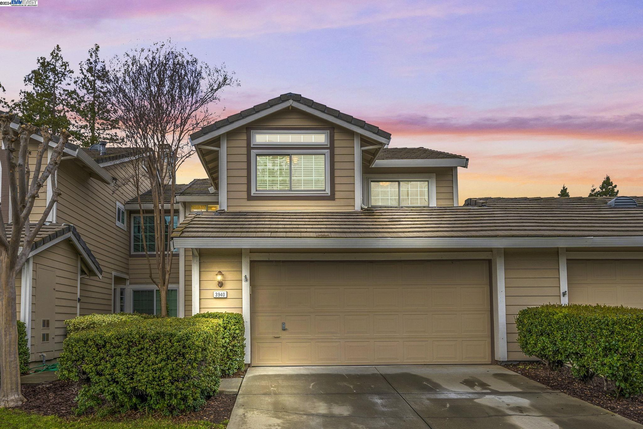 a front view of a house