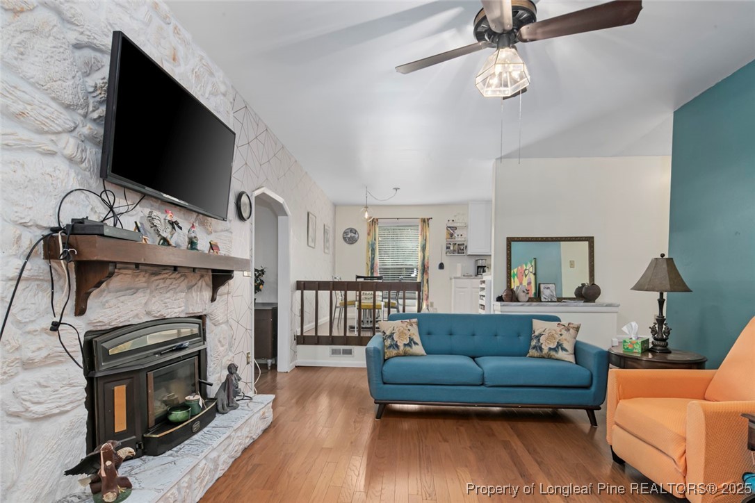 5978 Brookcliff Road Fayetteville, NC 28304 - Photo 18 of 38 a living room with furniture and a flat screen tv