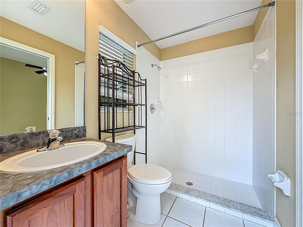20626 Longleaf Pine Avenue Tampa, FL 33647 - Photo 68 of 86 a bathroom with a granite countertop sink toilet a mirror and shower