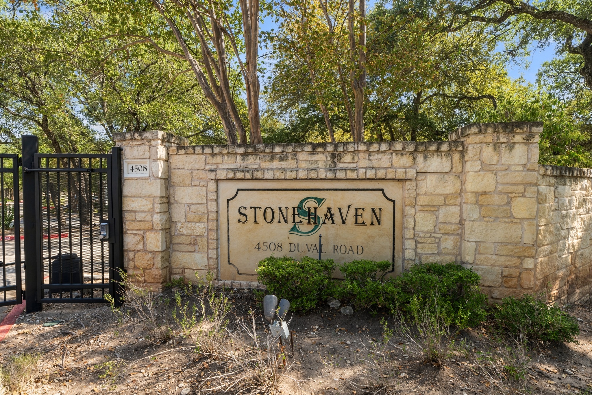 4508 Duval Road, Unit 604 Austin, TX 78727 - Photo 30 of 34 Living in Stonehaven means enjoying the best of both worlds: a quiet, gated North Austin neighborhood filled with mature trees and top-tier community amenities, all just minutes from the Domain, Q2 Stadium, and major highways
