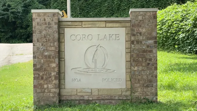 a building with a sign of it