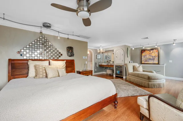 a view of living room and kitchen