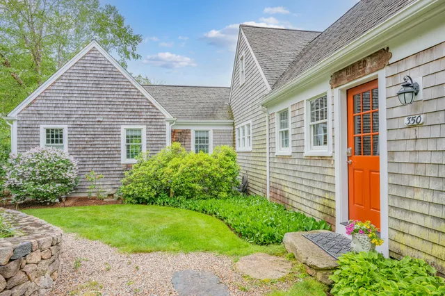 a view of a lake and a yard