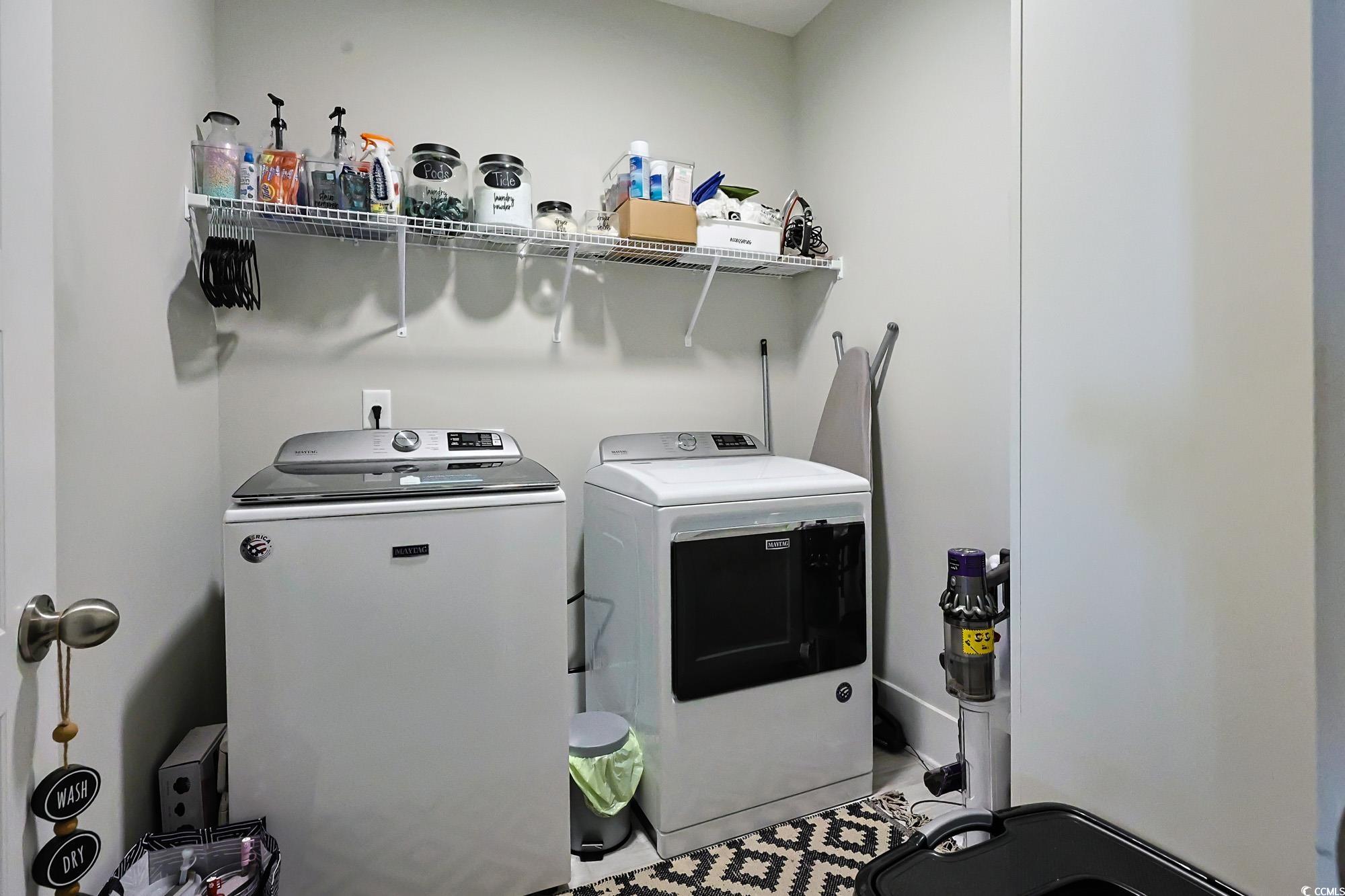 669 Pacific Commons Drive Surfside Beach, SC 29575 - Photo 26 of 36 Laundry area with washing machine and clothes dryer