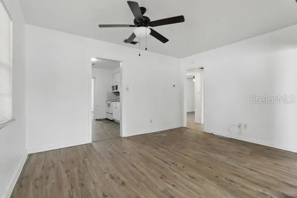 wooden floor in an empty room