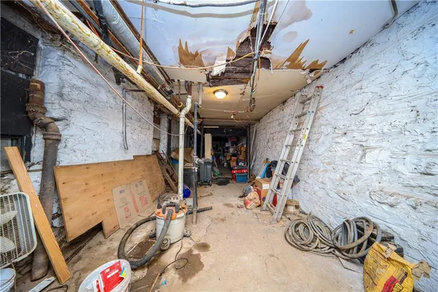 a view of storage and utility room