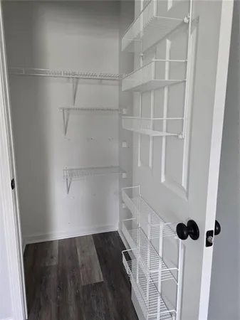a view of a walk in closet