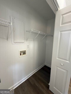 122 Saine Drive Southwest, Unit 307 Marietta, GA 30008 - Photo 13 of 22 a view of a room with racks on the wall