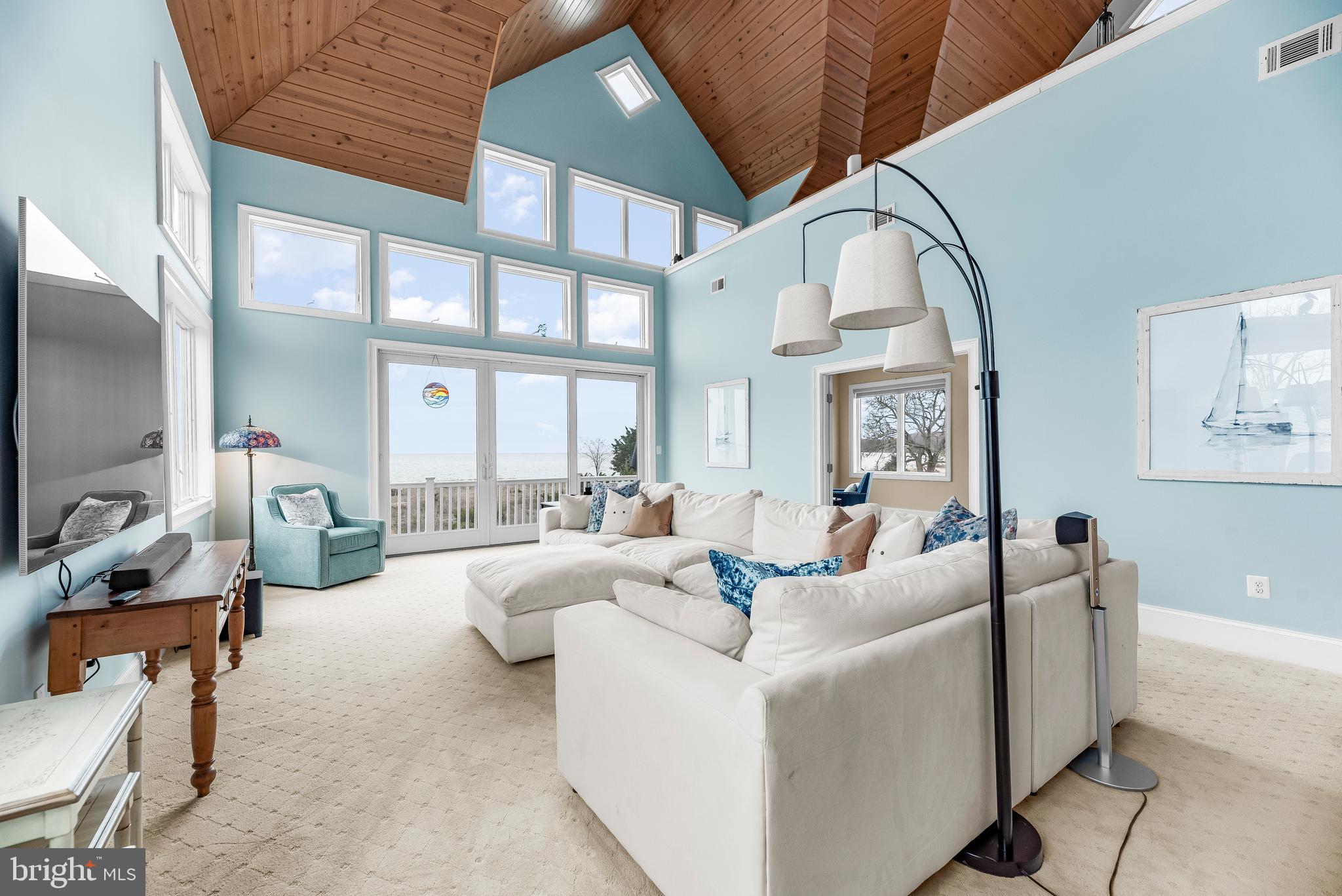 3095 Calvert Boulevard Lusby, MD 20657 - Photo 36 of 104 Stunning wood ceilings and nothing but views!