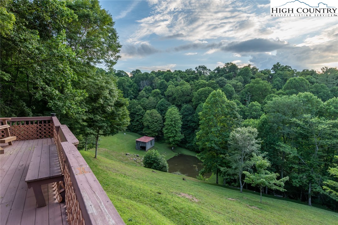 1195 Long Branch Road Lansing, NC 28643 - Photo 29 of 31 a view of a backyard with sitting area