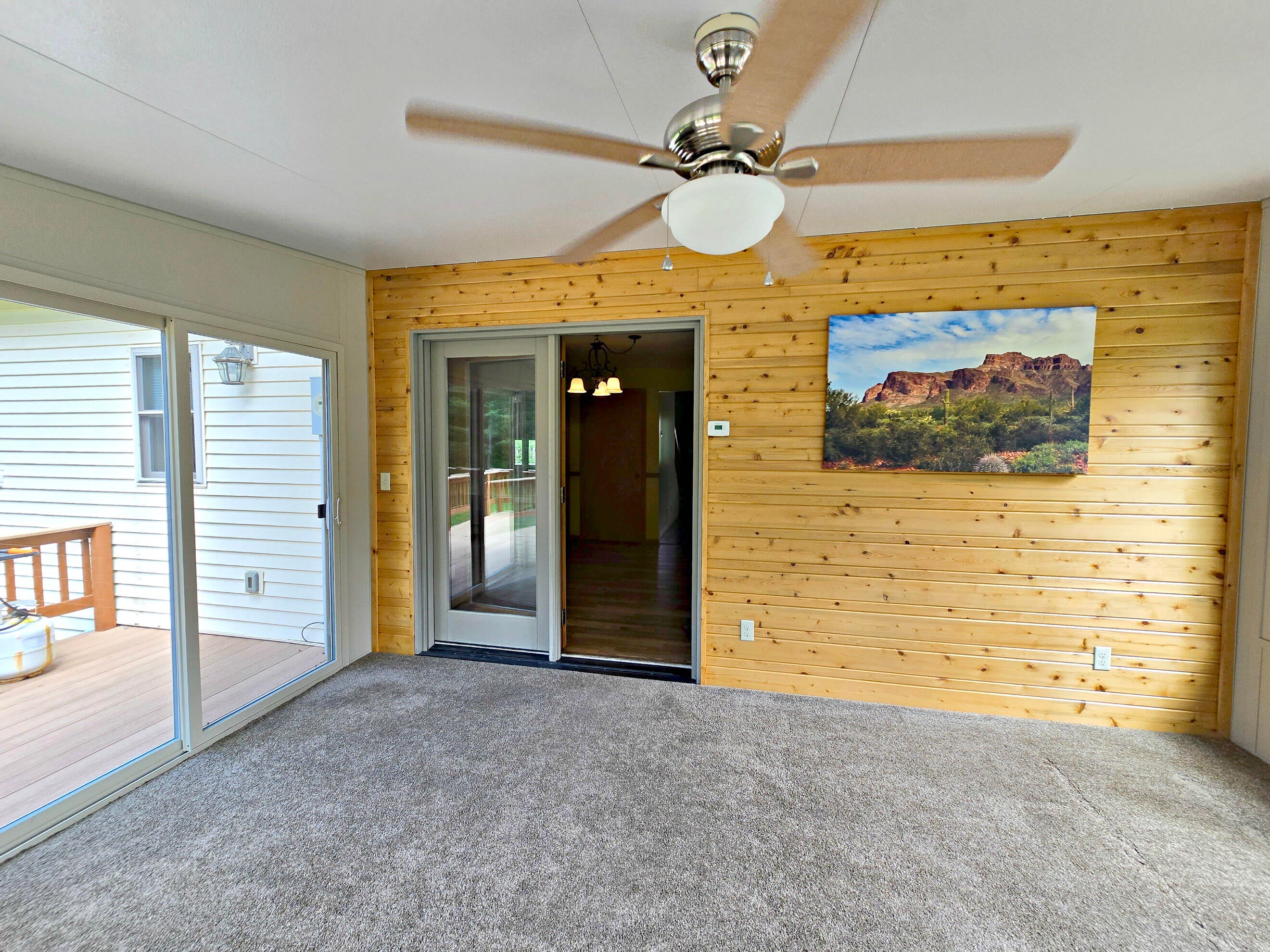 N705 Woods Road St. Ignace, MI 49781 - Photo 60 of 75 Sunroom into dining/kitchen