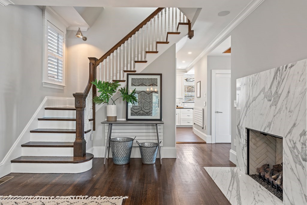 19 Salcombe Street Boston, MA 02125 - Photo 28 of 40 a view of entryway and hall with wooden floor