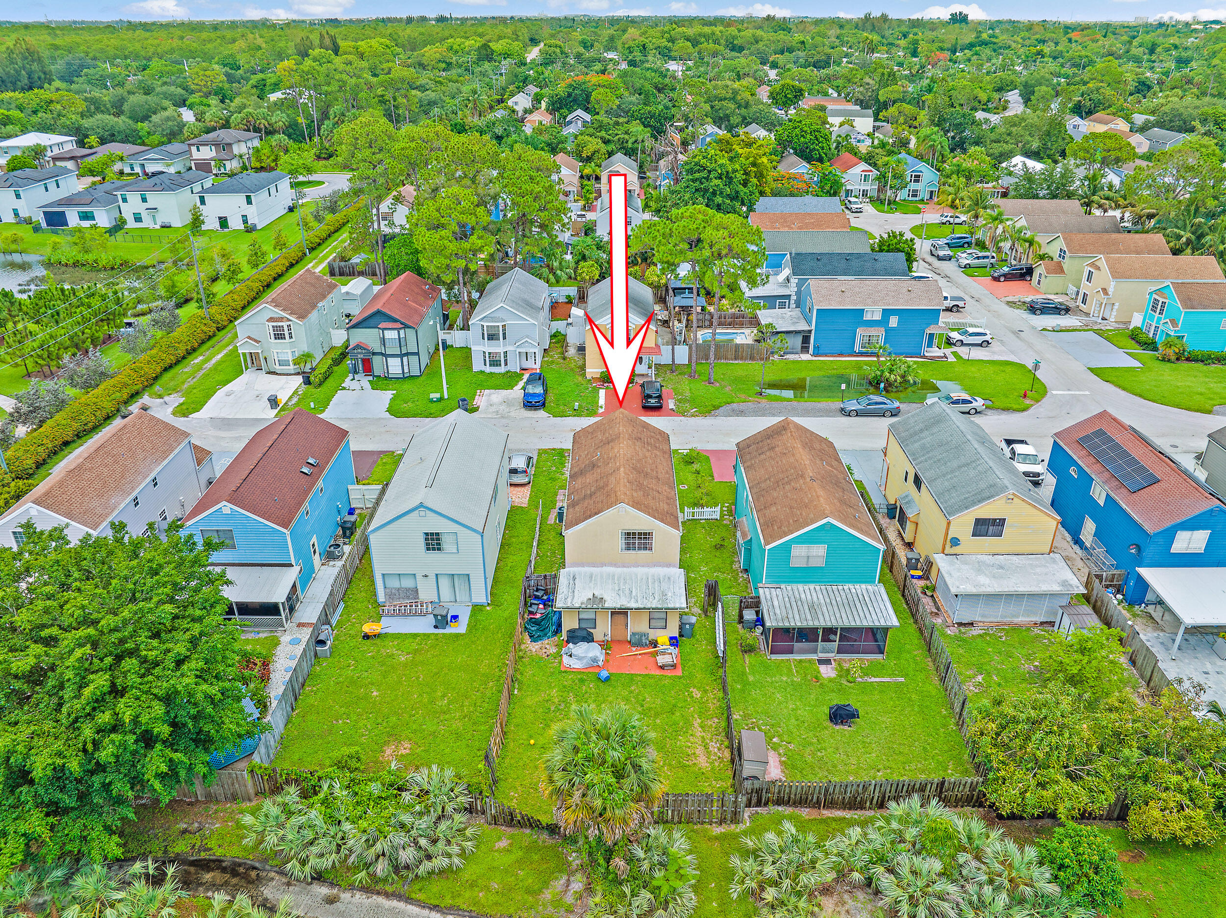 5872 Rambler Rose Way West Palm Beach, FL 33415 - Photo 29 of 30 a aerial view of multiple houses with yard