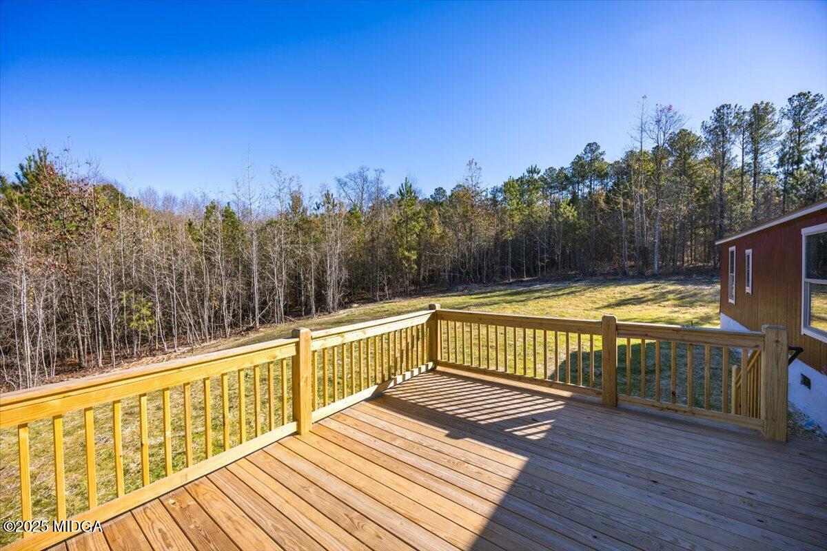 167 Mountain Springs Church Road Macon, GA 31217 - Photo 25 of 32 a view of a balcony with wooden floor and with trees
