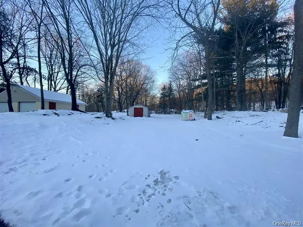 a view of snow on a field
