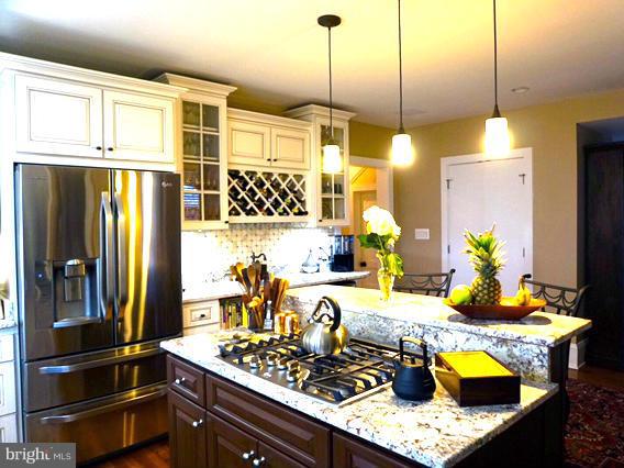 4048 Rectortown Road Marshall, VA 20115 - Photo 14 of 30 a kitchen with stainless steel appliances granite countertop a sink and a refrigerator