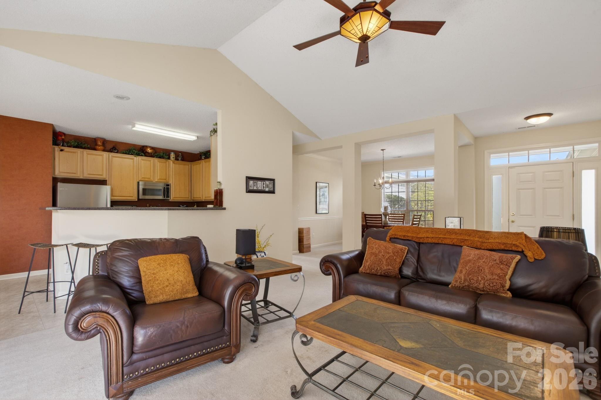 268 Farm Valley Road Fletcher, NC 28732 - Photo 9 of 30 a living room with furniture and a view of kitchen