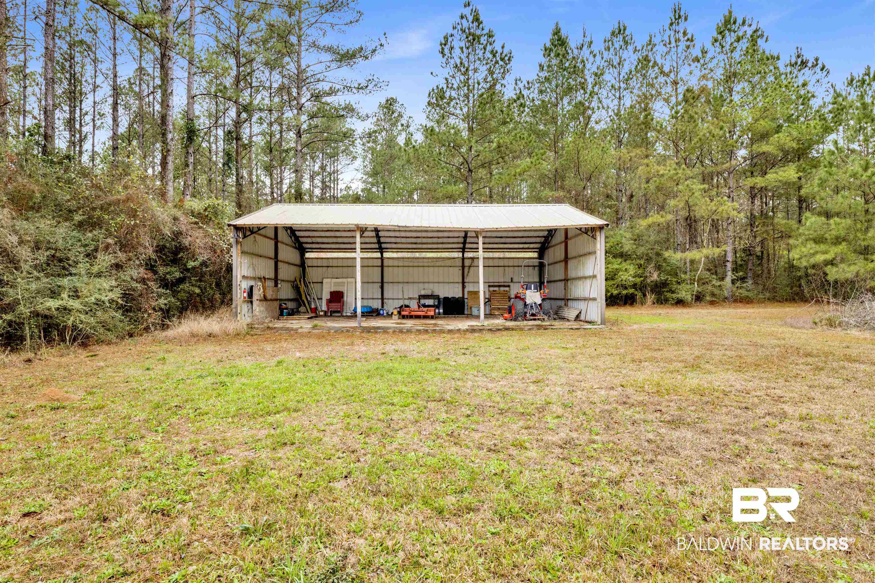 36397 Alexandria Trail Stapleton, AL 36578 - Photo 61 of 65 View of pole building with a yard and a detached carport
