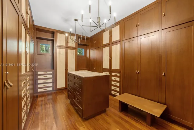 a view of hallway with stairs