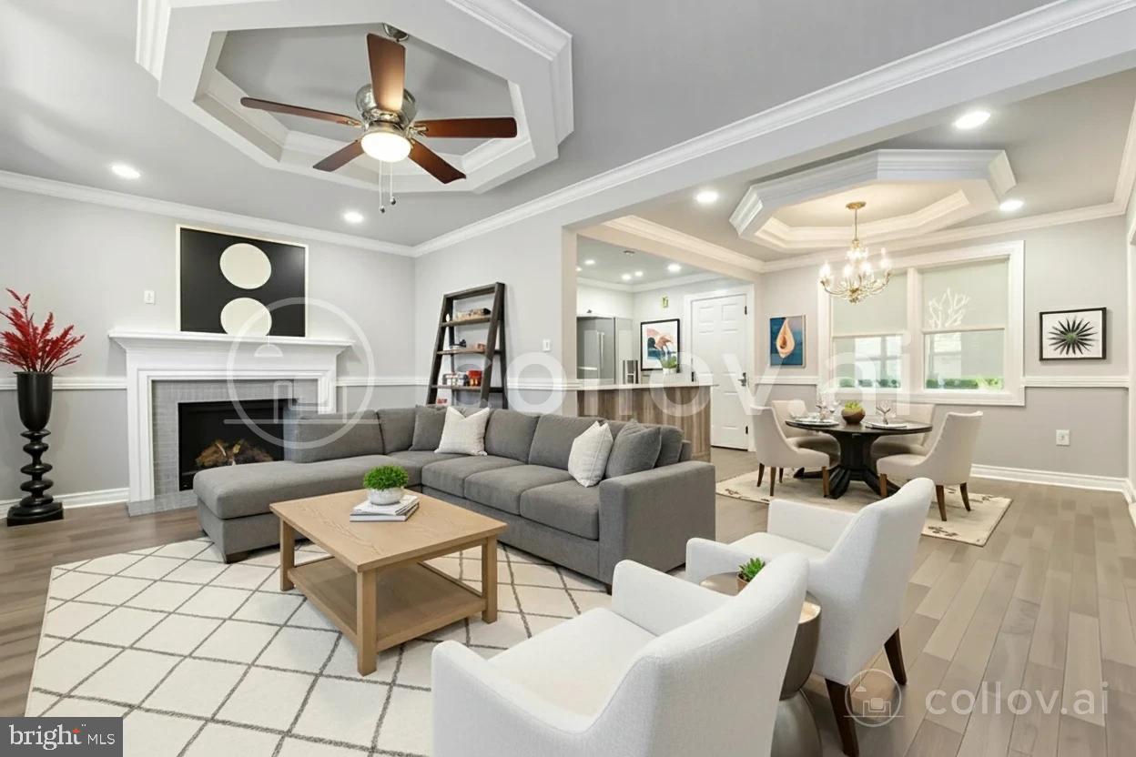 Modern elegance in a spacious living area.