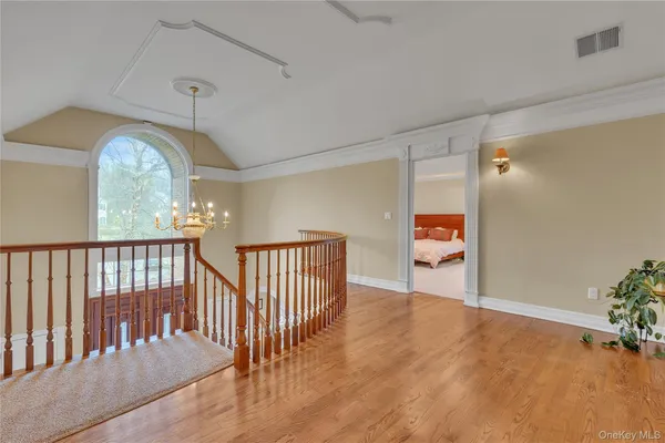 a view of livingroom with furniture and wooden floor