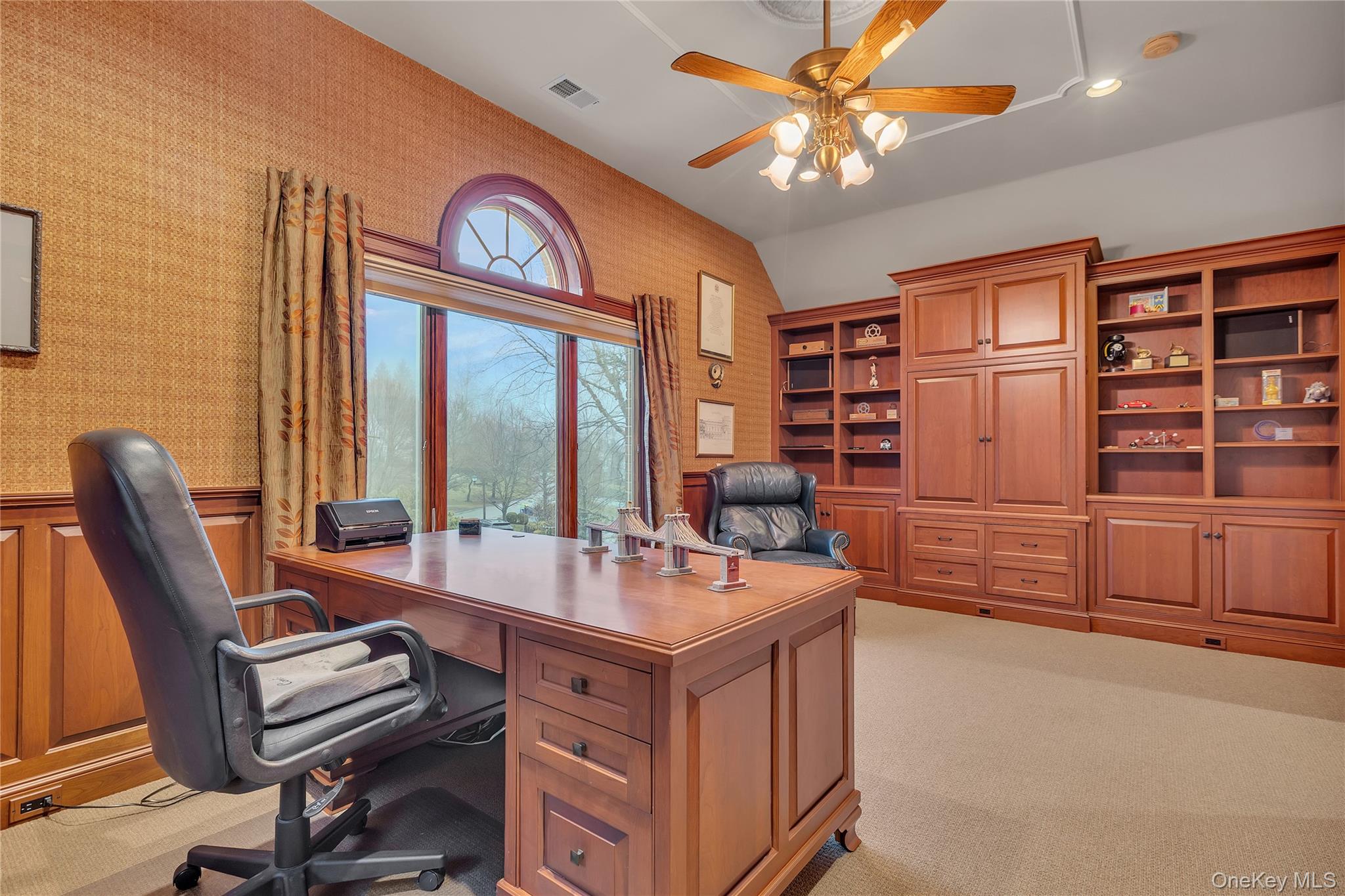 199 Hirst Road Briarcliff Manor, NY 10510 - Photo 38 of 50 Another view of the private home Office on the 2nd Floor with custom wood cabinetry.