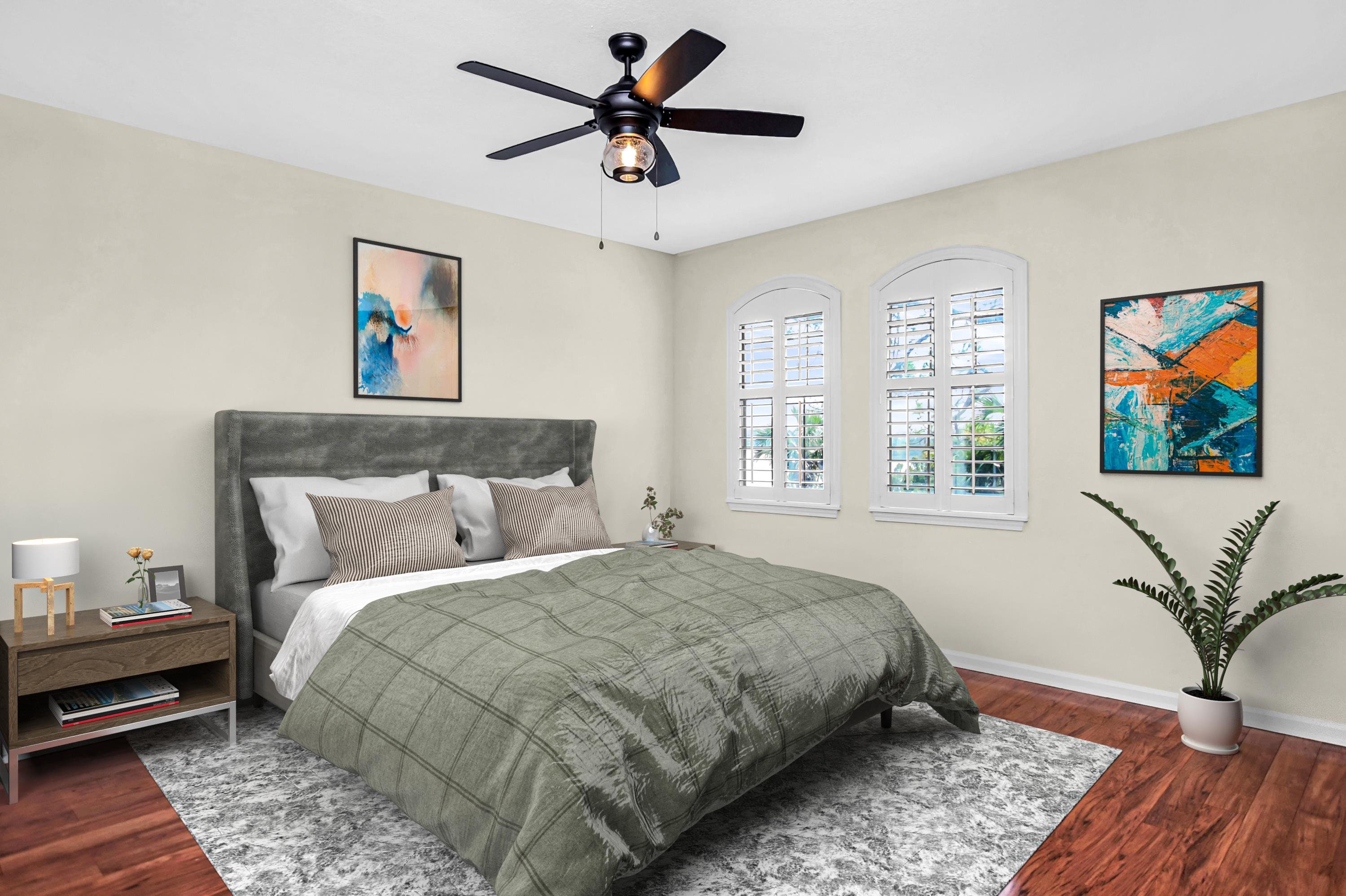 3327 Haley Pointe Road, Unit 3327 St. Augustine, FL 32084 - Photo 11 of 27 a bedroom with a bed and a painting on the wall