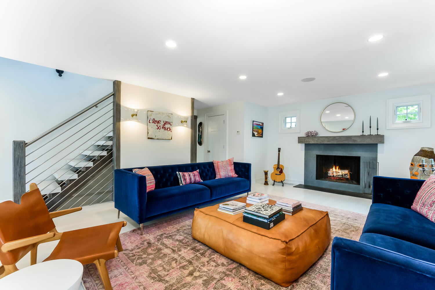 16 Mayflower Road Darien, CT 06820 - Photo 4 of 35 a living room with furniture and a fireplace