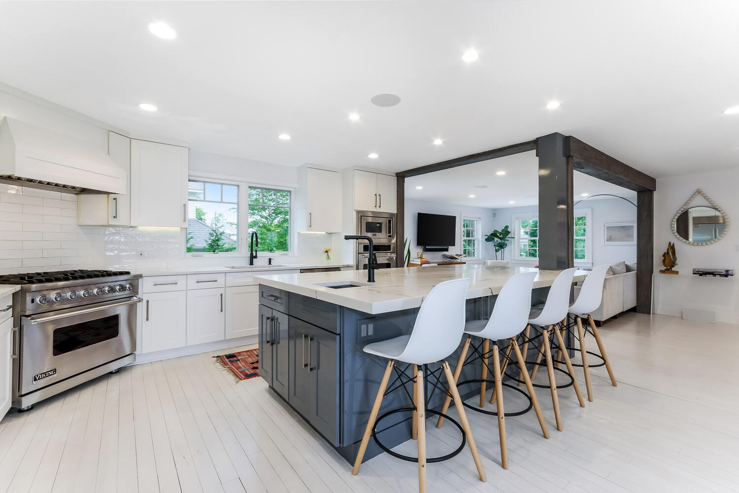 16 Mayflower Road Darien, CT 06820 - Photo 8 of 35 a kitchen with a sink cabinets and wooden floor