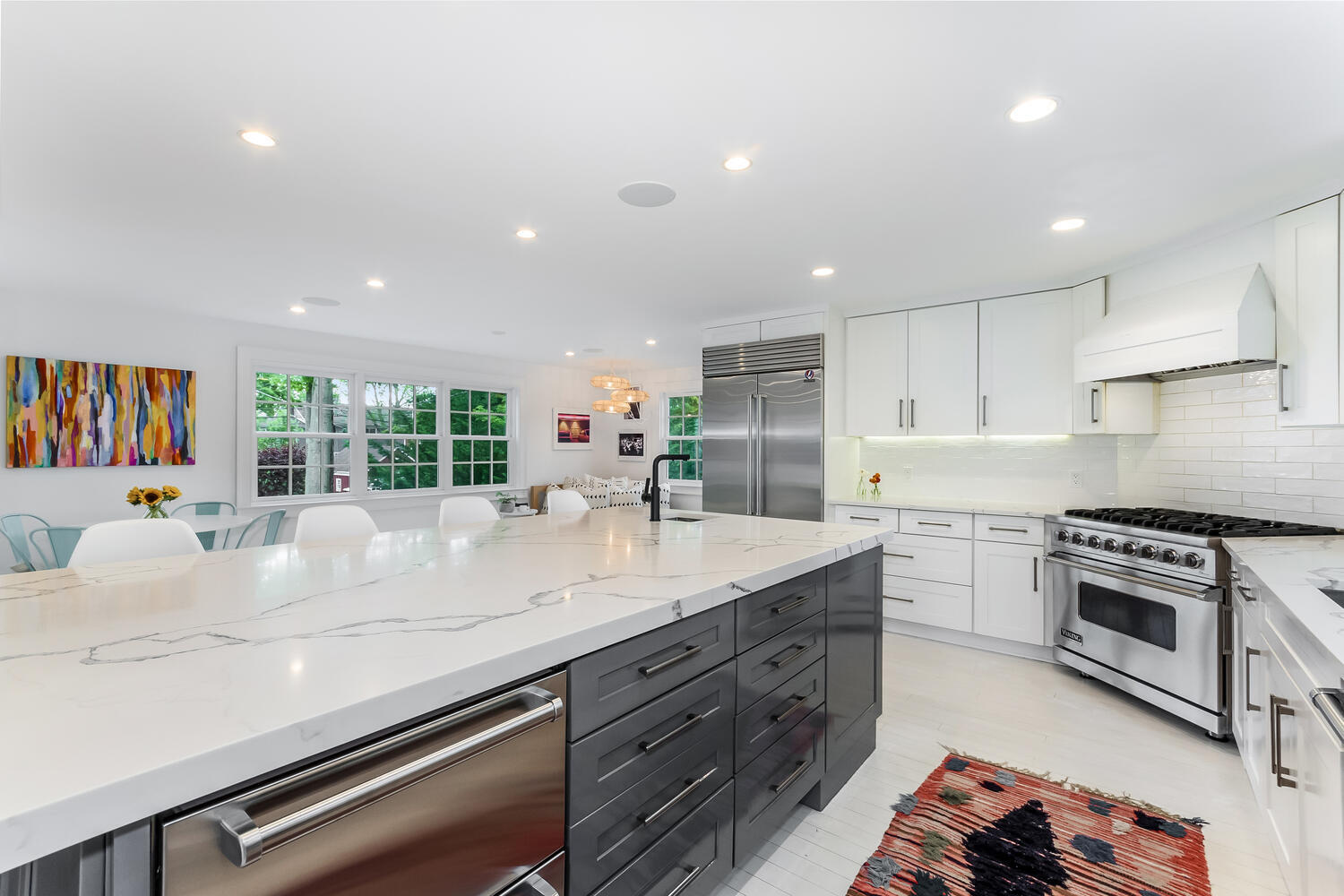 16 Mayflower Road Darien, CT 06820 - Photo 9 of 35 a kitchen with stainless steel appliances granite countertop a sink and a stove