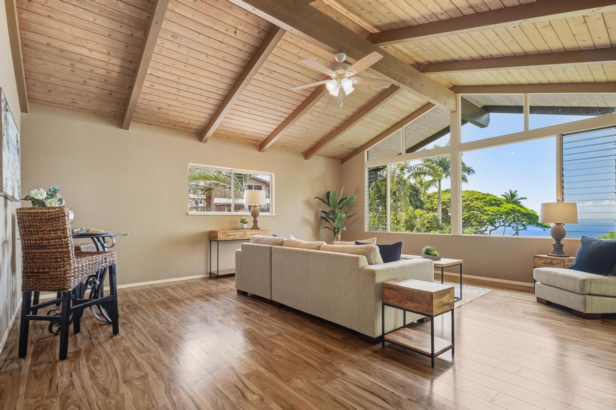 77-6484 Ono Road Kailua-Kona, HI 96740 - Photo 17 of 29 a living room with furniture and a wooden floor