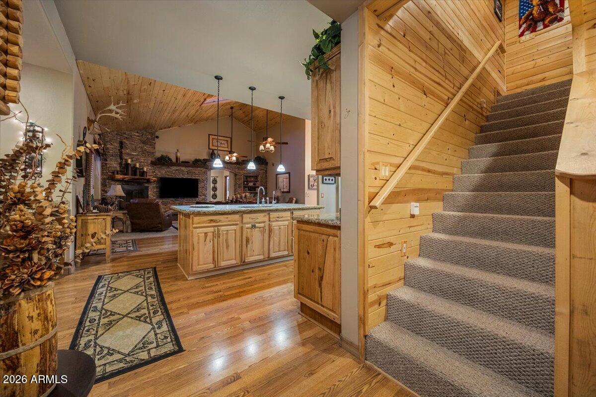 2952 Country View Lane Overgaard, AZ 85933 - Photo 33 of 81 a view of entryway and hall with wooden floor