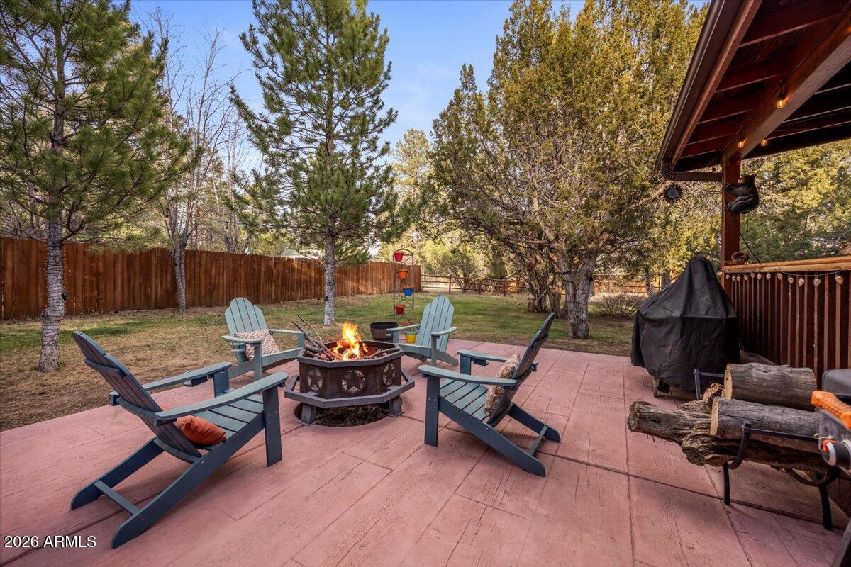 2952 Country View Lane Overgaard, AZ 85933 - Photo 53 of 81 a backyard of a house with outdoor seating