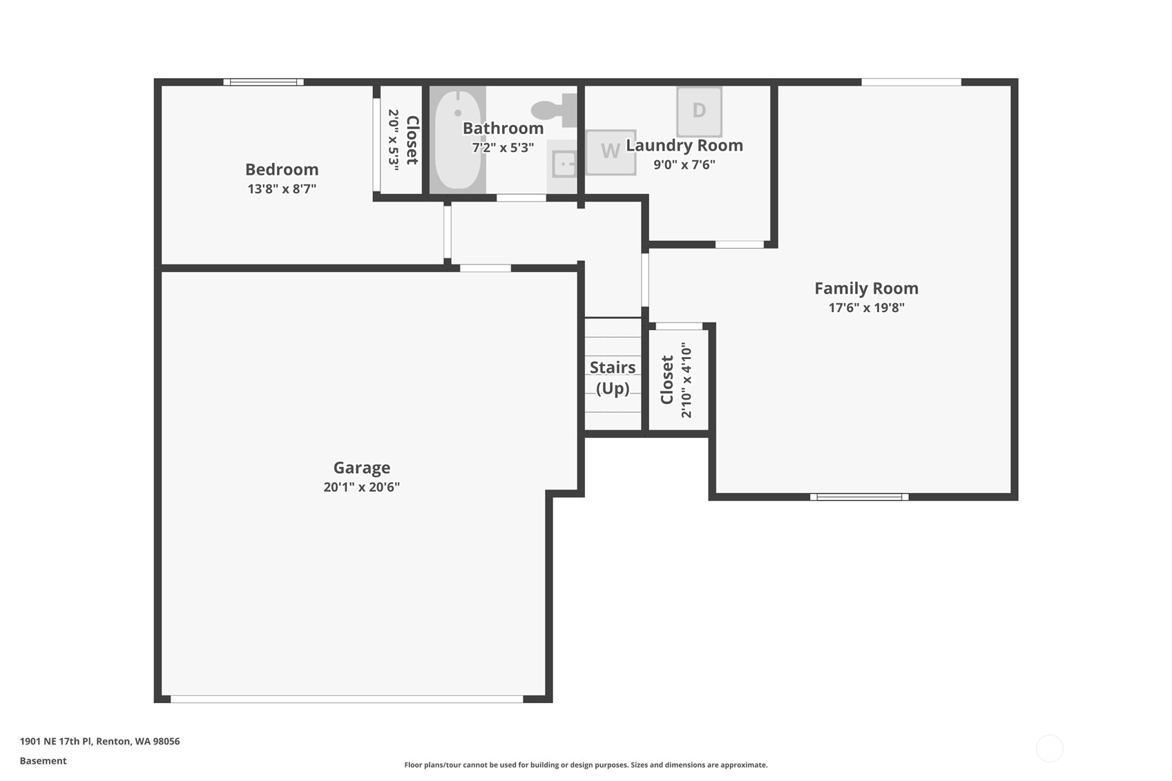 1901 Northeast 17th Place Renton, WA 98056 - Photo 39 of 40 a picture of a cabinet with a white wall