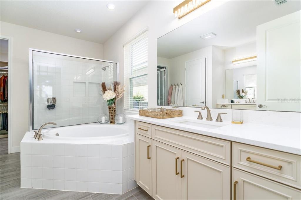 1296 Waterview Ridge Circle Apopka, FL 32703 - Photo 6 of 60 a bathroom with a tub sink and mirror