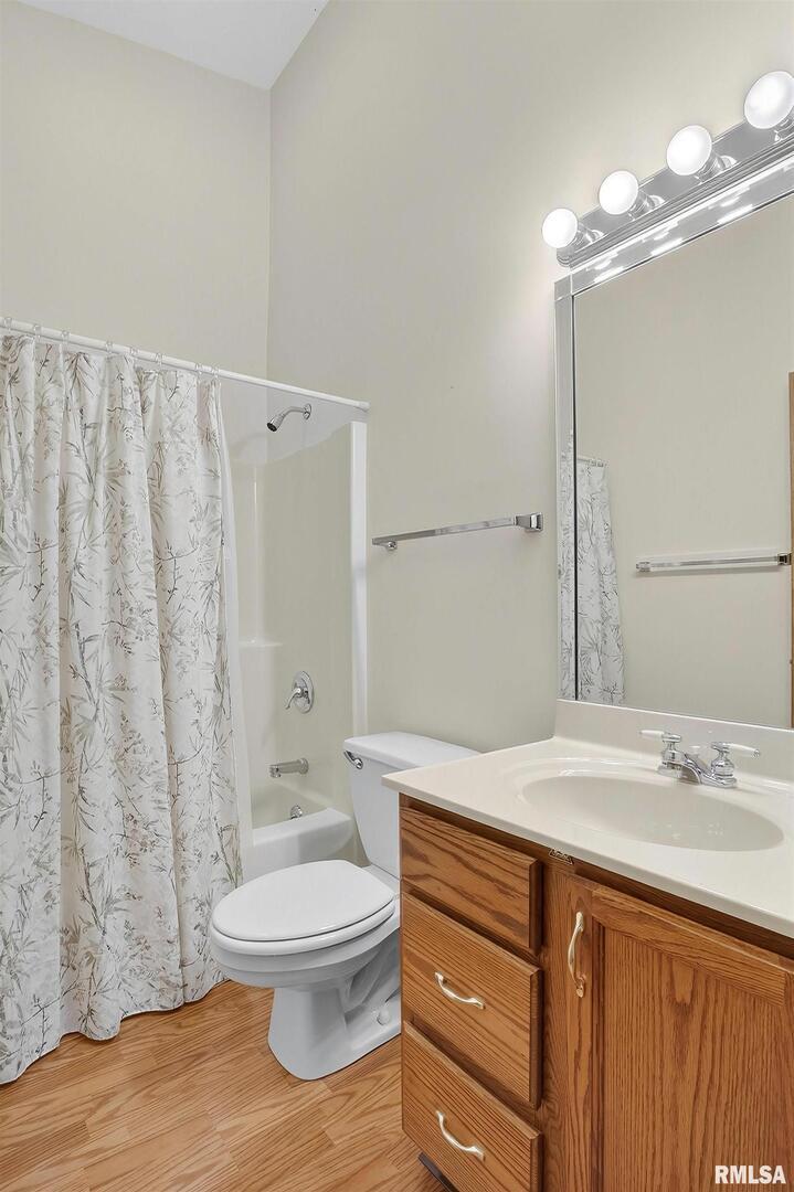 3988 Partridge Circle Bettendorf, IA 52722 - Photo 32 of 42 a bathroom with a sink a toilet and shower