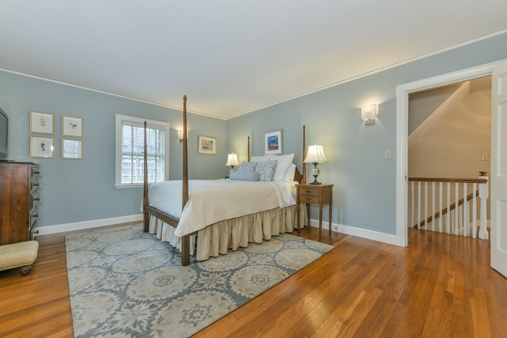 47 Standish Road Milton, MA 02186 - Photo 16 of 23 a bedroom with a bed and wooden floor