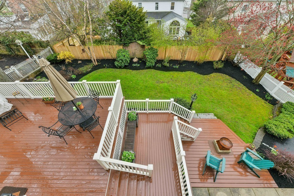 47 Standish Road Milton, MA 02186 - Photo 21 of 23 an aerial view of a house with swimming pool garden and patio