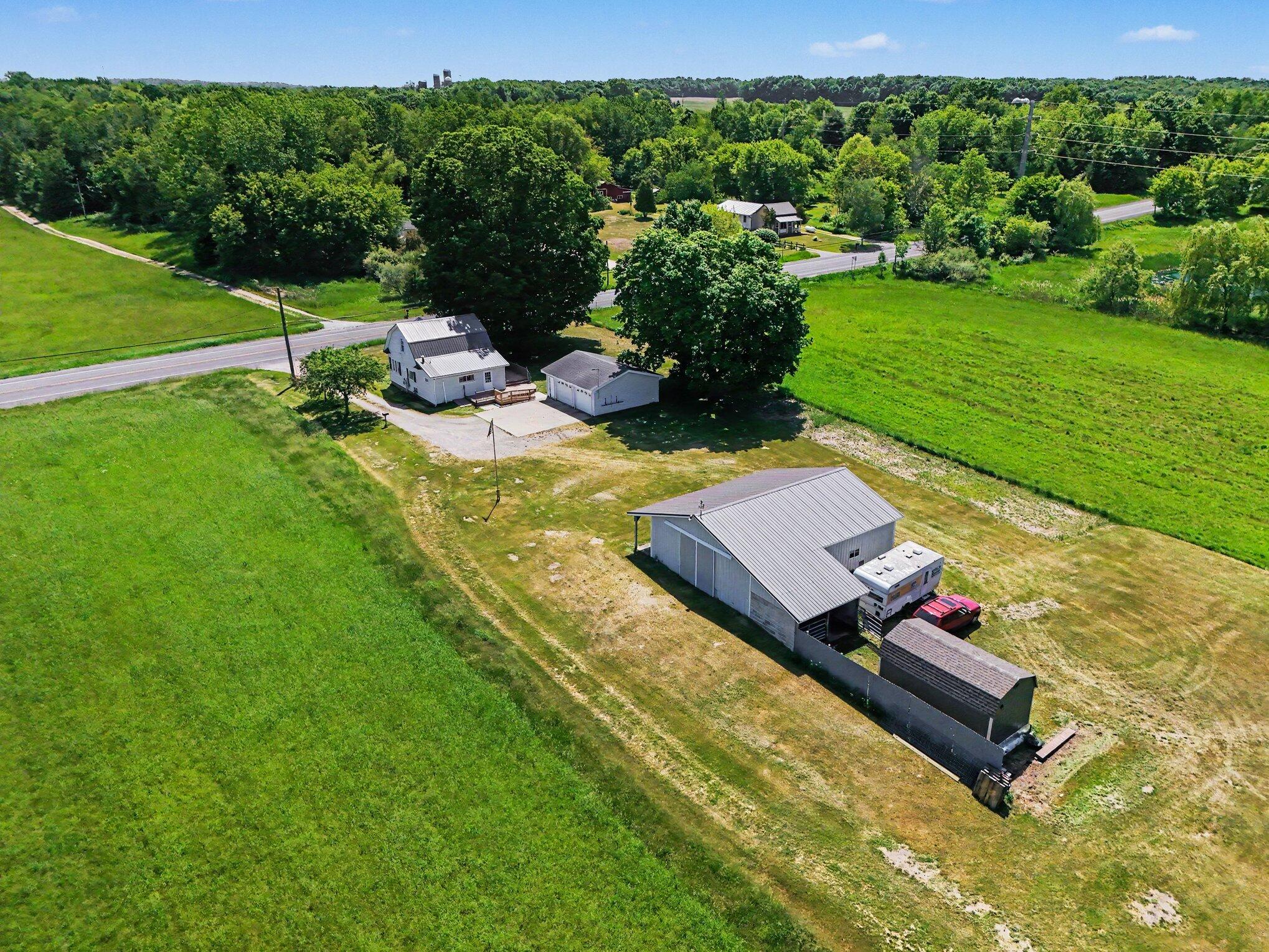 4559 South Maple Island Road Hesperia, MI 49421 - Photo 3 of 40 Aerial View facing Maple Island