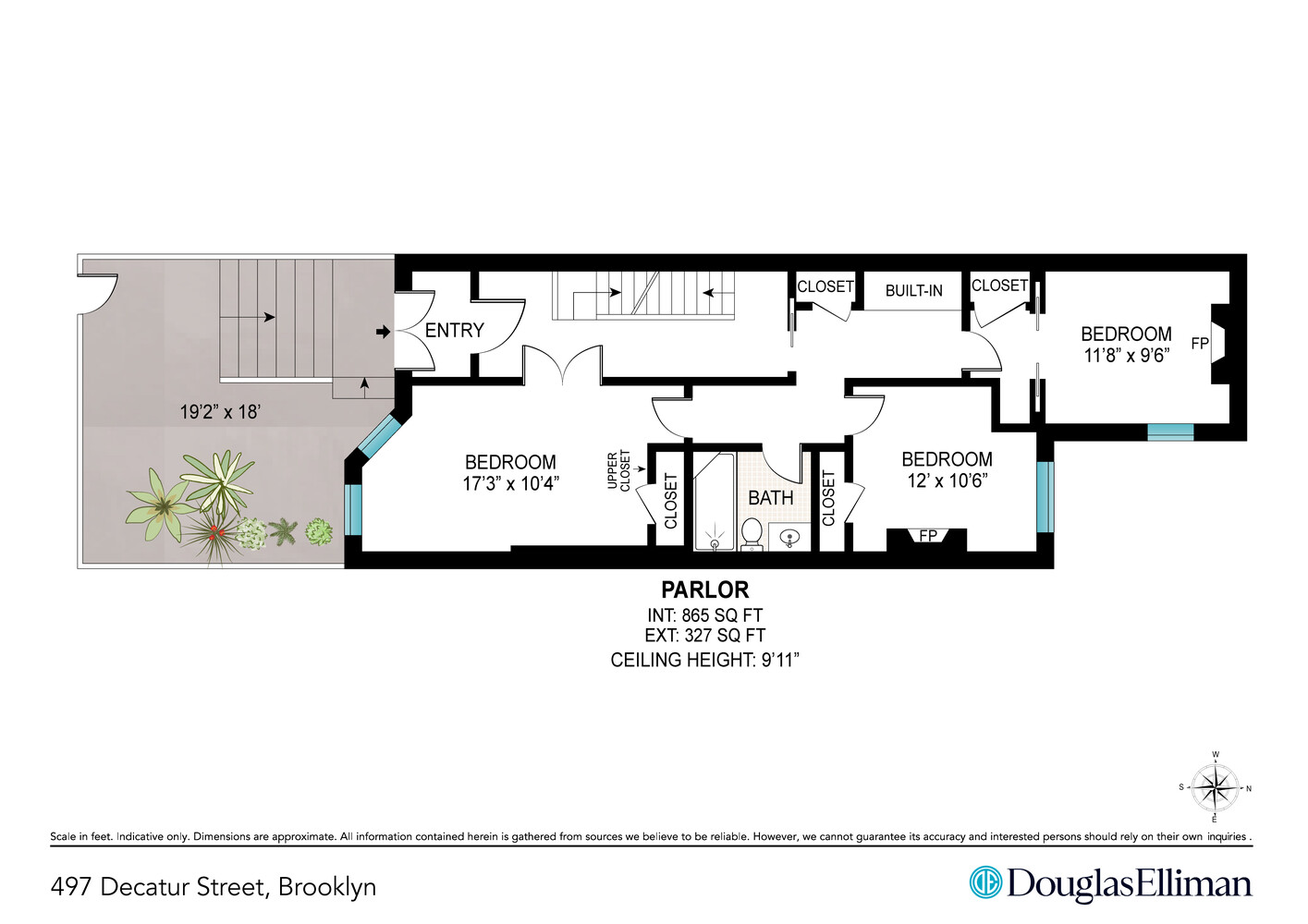 497 Decatur Street Brooklyn, NY 11233 - Photo 18 of 21 a picture of a park with furniture and a large window