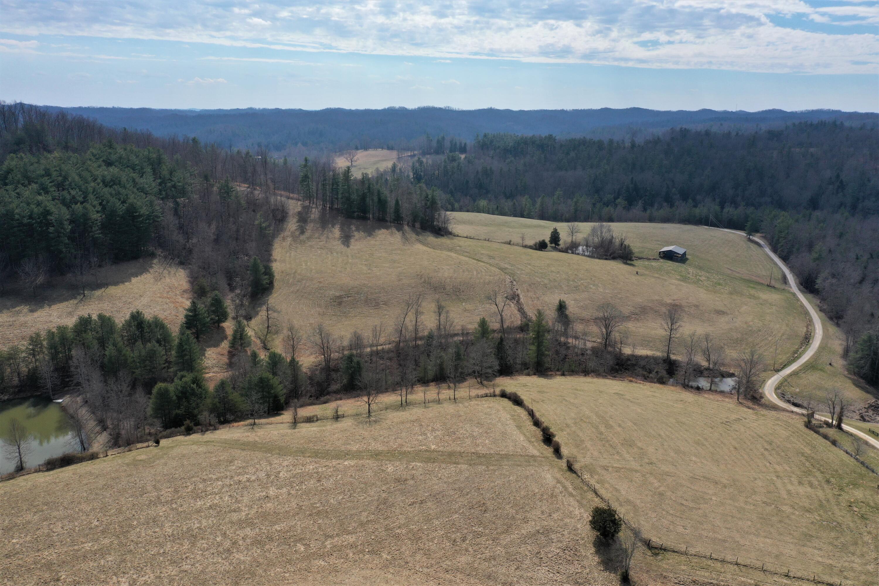 1245 North Shady Lane Road Campton, KY 41301 - Photo 18 of 96 019 aerial drone shot from the north are