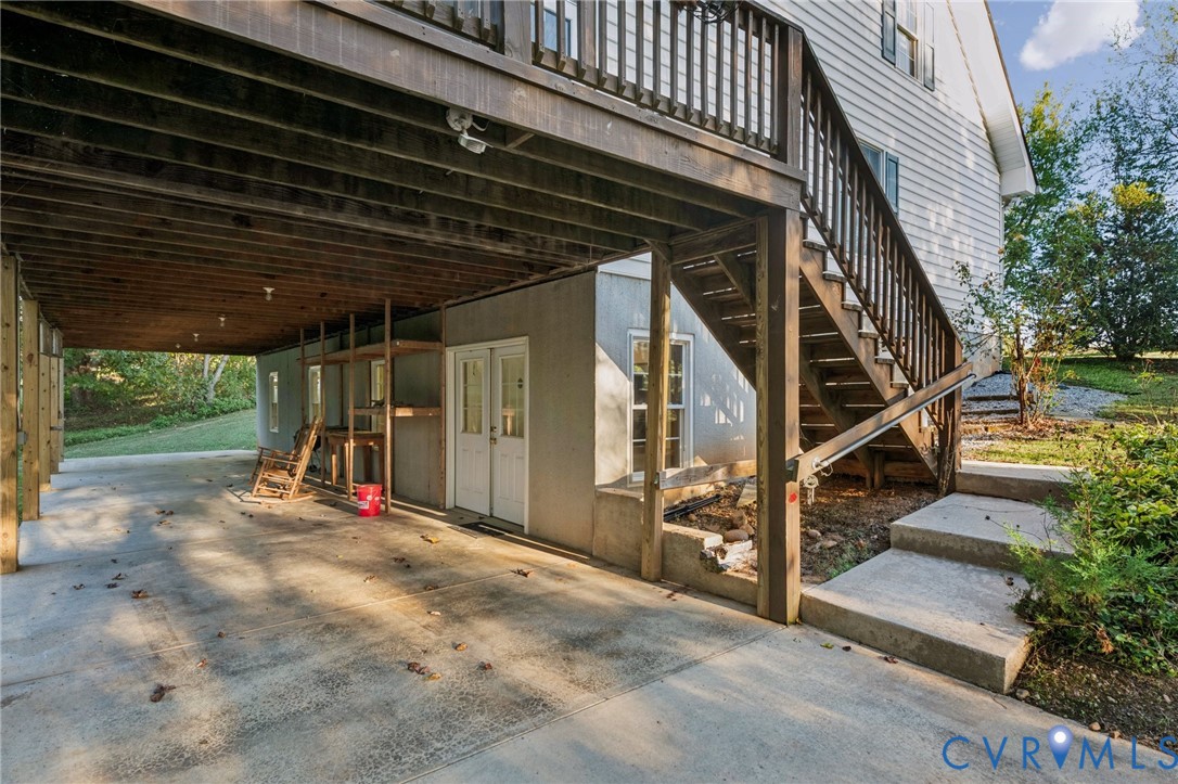 542 Ampthill Road Cartersville, VA 23027 - Photo 35 of 43 Wonderful covered concrete patio.