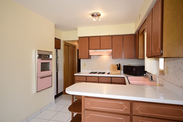 7301 West Roscoe Street Chicago, IL 60634 - Photo 9 of 22 a kitchen with a refrigerator and a sink