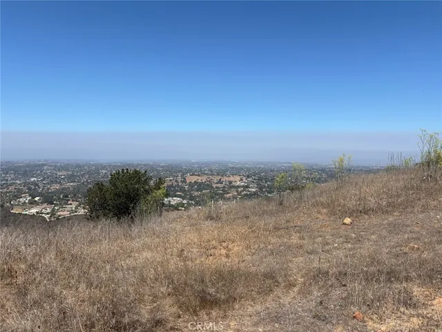 a view of a city and green space