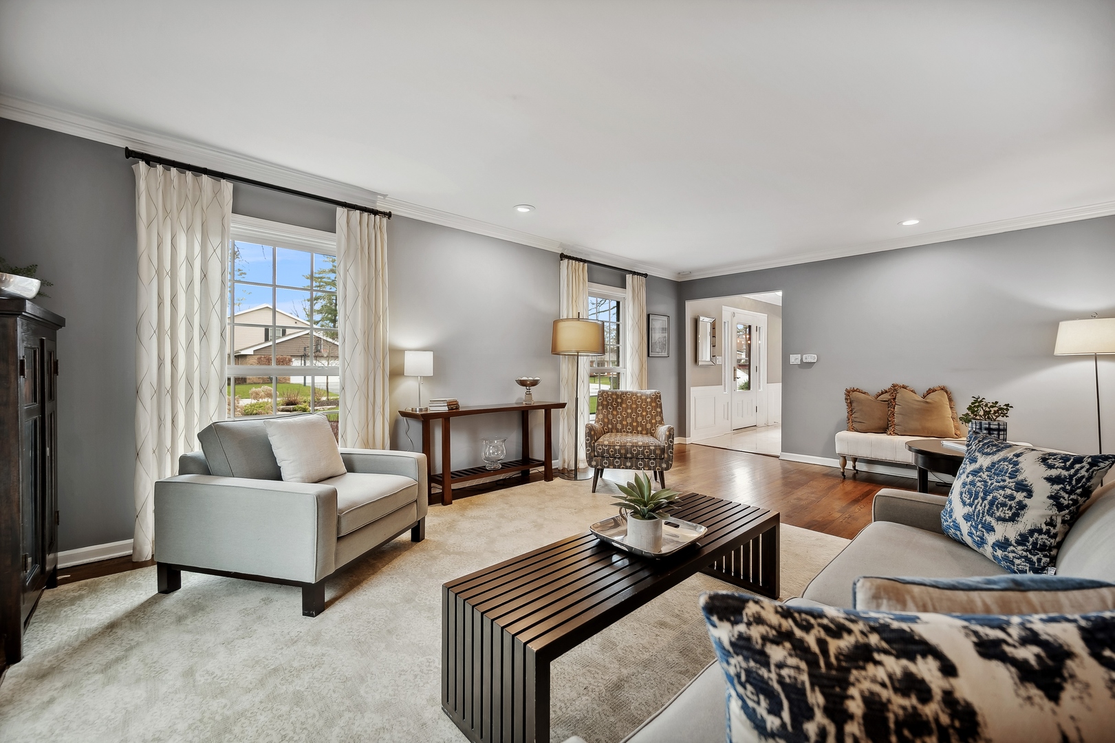 2002 Brandon Road Glenview, IL 60025 - Photo 5 of 37 a living room with furniture and a couch