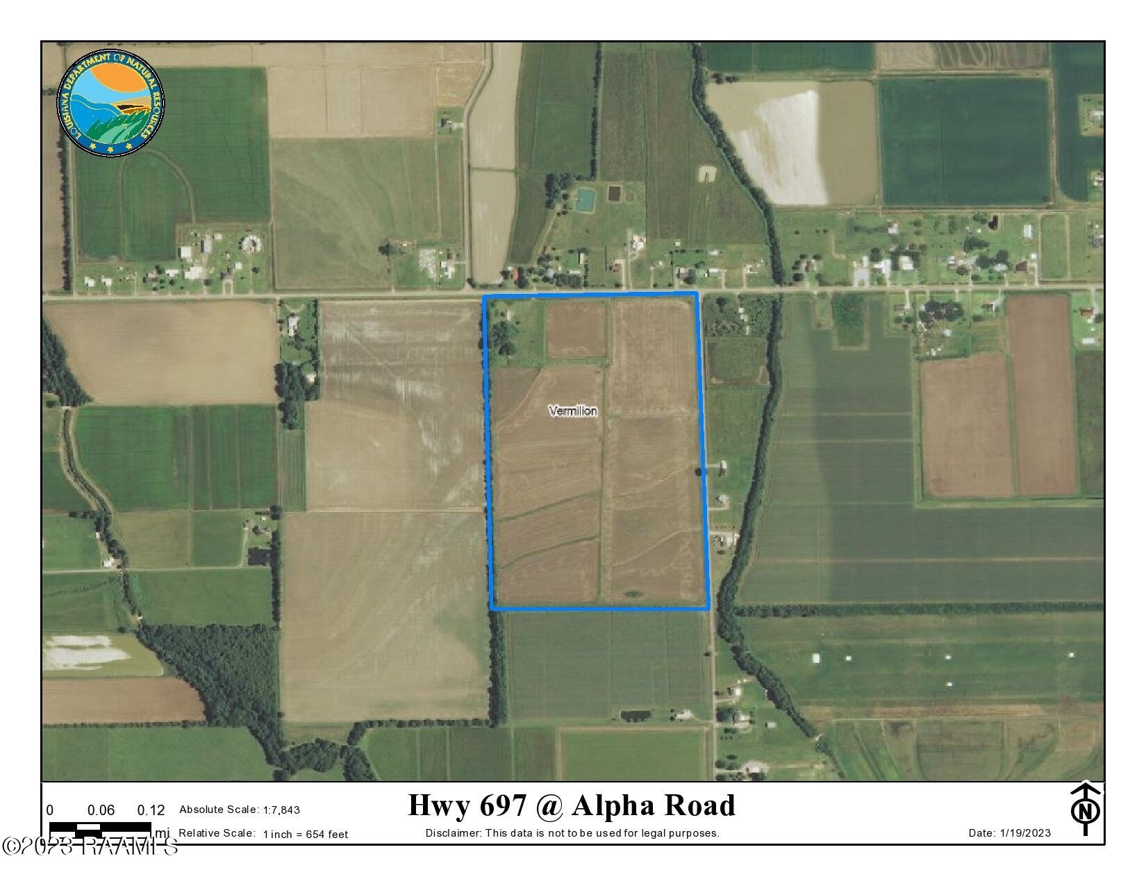697 Alpha Road Abbeville, LA 70510 - Photo 1 of 13 Hwy 697 @ Alpha Road AERIAL MAP-page0001