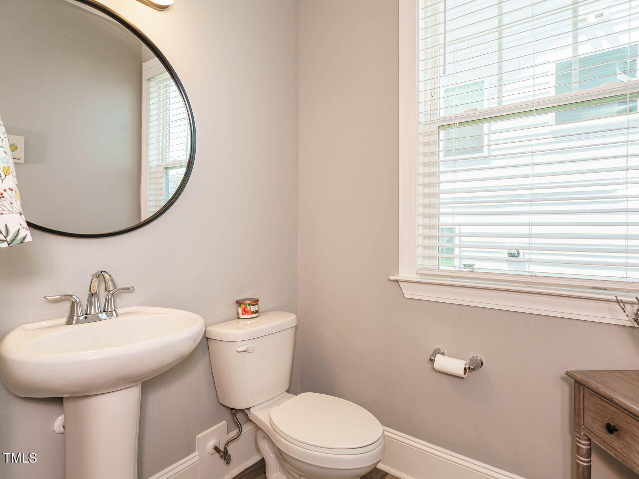 2909 Thurman Dairy Loop Wake Forest, NC 27587 - Photo 16 of 46 a bathroom with a toilet a sink and a mirror